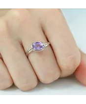 Женские Кольца_Серебро .925_АМЕТИСТ__6-Лазурит-Онлайн