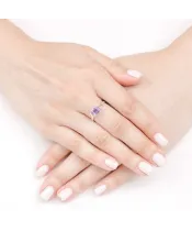 Женские Кольца_Серебро .925_АМЕТИСТ__5-Лазурит-Онлайн