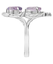 Женские Кольца_Серебро .925_АМЕТИСТ__4-Лазурит-Онлайн