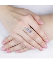 Женские Кольца_Серебро .925_АМЕТИСТ__5-Лазурит-Онлайн