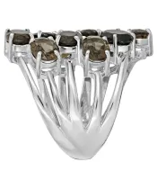 Женские Кольца_Серебро .925_РАУХТОПАЗ__3-Лазурит-Онлайн