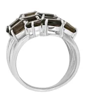 Женские Кольца_Серебро .925_РАУХТОПАЗ__4-Лазурит-Онлайн