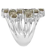 Женские Кольца_Серебро .925_РАУХТОПАЗ__3-Лазурит-Онлайн