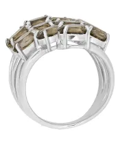 Женские Кольца_Серебро .925_РАУХТОПАЗ__4-Лазурит-Онлайн