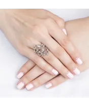 Женские Кольца_Серебро .925_РАУХТОПАЗ__5-Лазурит-Онлайн