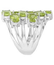 Женские Кольца_Серебро .925_ХРИЗОЛИТ__3-Лазурит-Онлайн