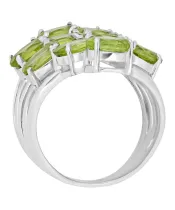 Женские Кольца_Серебро .925_ХРИЗОЛИТ__4-Лазурит-Онлайн