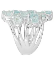 Женские Кольца_Серебро .925_ТОПАЗ__3-Лазурит-Онлайн