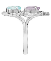 Женские Кольца_Серебро .925_АМЕТИСТ__4-Лазурит-Онлайн