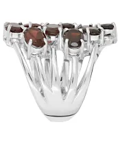 Женские Кольца_Серебро .925_ГРАНАТ__3-Лазурит-Онлайн