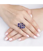 Женские Кольца_Серебро .925_САПФИР__5-Лазурит-Онлайн