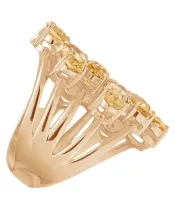 Женские Кольца_Серебро .925_ЦИТРИН__5-Лазурит-Онлайн