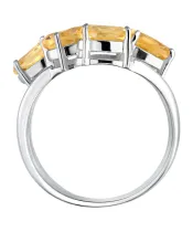 Женские Кольца_Серебро .925_ЦИТРИН__4-Лазурит-Онлайн