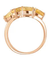 Женские Кольца_Серебро .925_ЦИТРИН__4-Лазурит-Онлайн