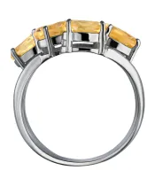 Женские Кольца_Серебро .925_ЦИТРИН__4-Лазурит-Онлайн