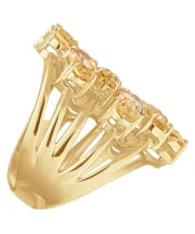 Женские Кольца_Серебро .925_ЦИТРИН__5-Лазурит-Онлайн