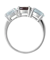 Женские Кольца_Серебро .925_ГРАНАТ__4-Лазурит-Онлайн