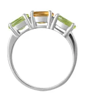 Женские Кольца_Серебро .925_ЦИТРИН__4-Лазурит-Онлайн