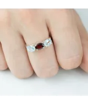 Женские Кольца_Серебро .925_ГРАНАТ__6-Лазурит-Онлайн