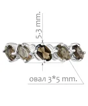 Женские Кольца_Серебро .925_РАУХТОПАЗ__2-Лазурит-Онлайн