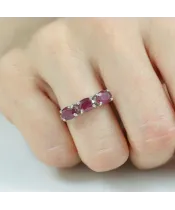 Женские Кольца_Серебро .925_РУБИН__5-Лазурит-Онлайн