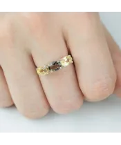 Женские Кольца_Серебро .925_РАУХТОПАЗ__6-Лазурит-Онлайн