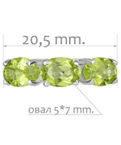 Женские Кольца_Серебро .925_ХРИЗОЛИТ__2-Лазурит-Онлайн