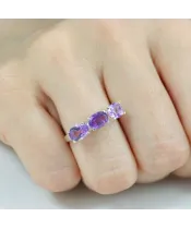 Женские Кольца_Серебро .925_АМЕТИСТ__6-Лазурит-Онлайн