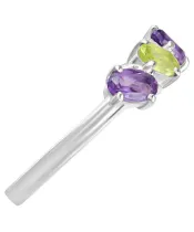 Женские Кольца_Серебро .925_АМЕТИСТ__4-Лазурит-Онлайн