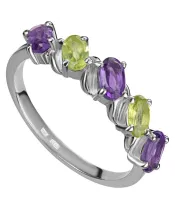 Женские Кольца_Серебро .925_АМЕТИСТ__5-Лазурит-Онлайн