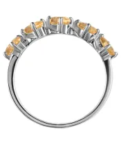 Женские Кольца_Серебро .925_ЦИТРИН__4-Лазурит-Онлайн