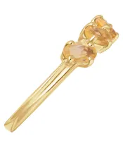 Женские Кольца_Серебро .925_ЦИТРИН__5-Лазурит-Онлайн