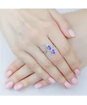 Женские Кольца_Серебро .925__Нанокристалл_5-Лазурит-Онлайн