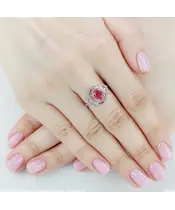 Женские Кольца_Серебро .925_РУБИН__5-Лазурит-Онлайн