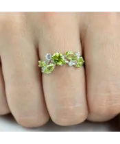 Женские Кольца_Серебро .925_ХРИЗОЛИТ_Нанокристалл_6-Лазурит-Онлайн