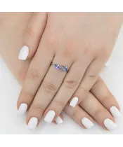 Женские Кольца_Серебро .925_ТАНЗАНИТ__6-Лазурит-Онлайн