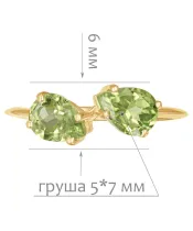 Женские Кольца_Серебро .925_ХРИЗОЛИТ__2-Лазурит-Онлайн