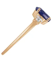 Женские Кольца_Серебро .925_САПФИР_Нанокристалл_5-Лазурит-Онлайн