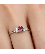 Женские Кольца_Серебро .925_ТУРМАЛИН_Нанокристалл_6-Лазурит-Онлайн