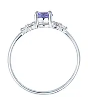 Женские Кольца_Серебро .925_ТАНЗАНИТ_Нанокристалл_4-Лазурит-Онлайн