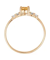 Женские Кольца_Серебро .925_ЦИТРИН_Нанокристалл_4-Лазурит-Онлайн