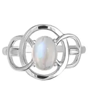 Женские Кольца_Серебро .925_ЛУННЫЙ КАМЕНЬ__3-Лазурит-Онлайн