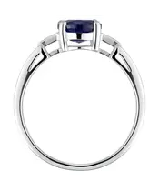 Женские Кольца_Серебро .925_САПФИР__4-Лазурит-Онлайн