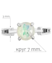 Женские Кольца_Серебро .925_ОПАЛ__2-Лазурит-Онлайн