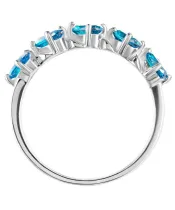 Женские Кольца_Серебро .925__Нанокристалл_4-Лазурит-Онлайн