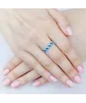 Женские Кольца_Серебро .925__Нанокристалл_5-Лазурит-Онлайн