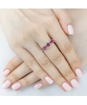 Женские Кольца_Серебро .925_ТУРМАЛИН__4-Лазурит-Онлайн