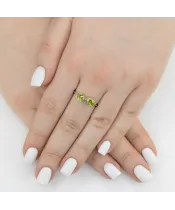 Женские Кольца_Серебро .925_ХРИЗОЛИТ__6-Лазурит-Онлайн