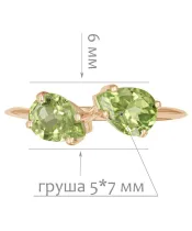 Женские Кольца_Серебро .925_ХРИЗОЛИТ__2-Лазурит-Онлайн