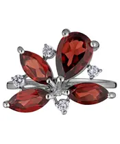 Женские Кольца_Серебро .925_ГРАНАТ_Нанокристалл_3-Лазурит-Онлайн